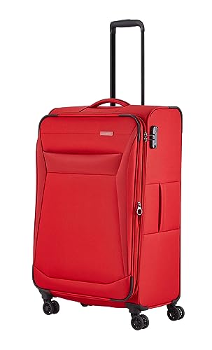 Travelite Chios 4 W Trolley L exp., Rot, Rot, Talla única, Koffer