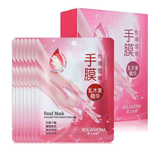 Hand Mask Exfoliating Moisturizing Hand Mask Gloves Shea Butter Essence Soft Whitening Remove Hand Dead Skin Care Masks (42 PCS)