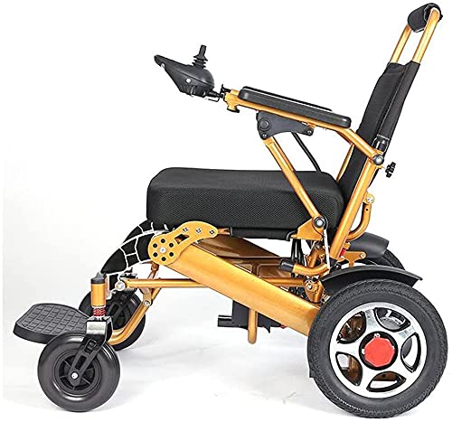 Rollstuhl, zusammenklappbarer elektrischer All-Terrain-Power-Scooter, Dual-Motor-Power-Stuhl für alle Altersgruppen, Behinderte, Querschnittslähmung (A)