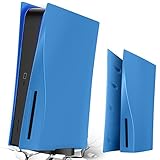 PS5 Plate Starlight Blue Faceplate PS5 Cover Skin Replacement Playstation 5 Game Console Case Cover Hard Shell Hard Shock ABS Anti-Scratch PS5 Side Plate Accessories Star Blue