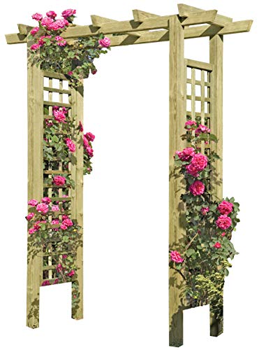 Gartenpirat Eingangspergola 160 x 62 x 210 cm Pergola aus Holz mit Rankelementen