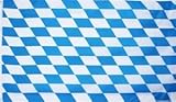Riesen XXL Bayern Fahne mit Rauten Flagge Gr. 3 x 5m mit Schlaufen Oktoberfest