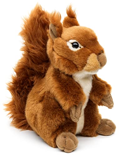Uni-Toys - Eichhörnchen, stehend - 22 cm (Höhe) - Plüsch-Hörnchen - Plüschtier, Kuscheltier
