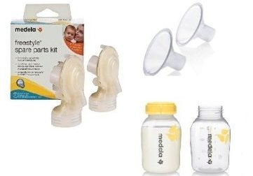 Medela Freestyle Spare Parts Kit with 2-- 27mm Breastshields and 2 - 150 mL Bottles by Medela by Medela