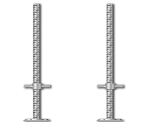 Fußplatte Eco mit Stahlspindel | Rollfix 2.0 (2 Stück)