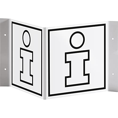 Schild I Tür-Nasenschild Piktogramm Infopoint, Kunststoff, 150x150mm
