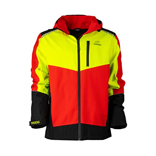 FORSBERG Softshelljacke SKOGAR Softshell Jacket Forst, Farbe:gelb/rot, Größe:L