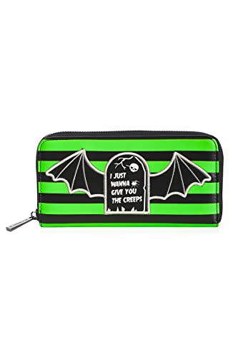 Banned I Just Want to Give You The Creeps Purse Green