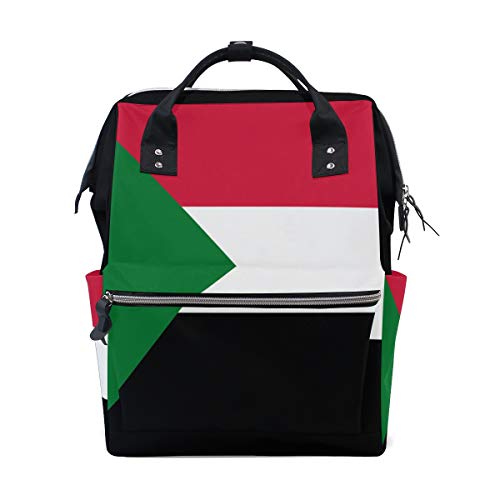 Wickeltasche mit Sudan-Flagge, Muttertasche, Wickeltasche, Wickeltasche für Babypflege