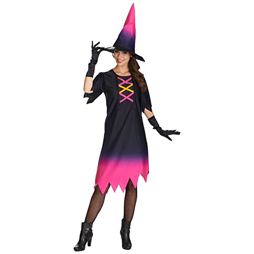 Andrea Moden - Kostüm Hexe, Kleid mit Hut, Damenkostüm, Mottoparty, Halloween, Karneval