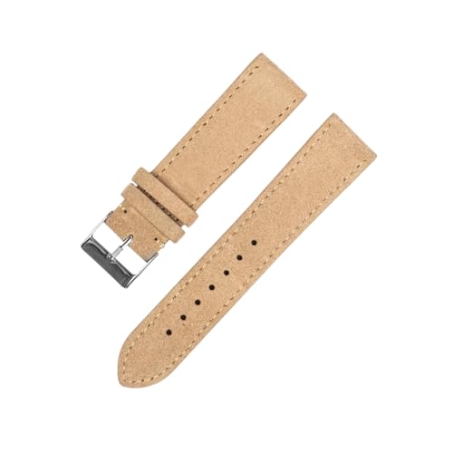 PohUy 18mm/20mm/22mm Herren-Damen-Armband, handgefertigt, farbiges Wildleder, Ersatz für mechanische Uhren