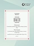 Triosonate B-dur für Altblockflöte (Flöte), Oboe (Violine) und Bc - Rekonstruktion nach BWV 525 und 1032 (KM 2277)