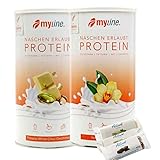 Myline Doppelpack Protein Eiweißshake + 3 Proteinriegel (Pistazie- Vanille)