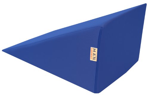 nudischer Lesekeil MAN180-50x32x Höhe 26 cm Bezug Farbe blau