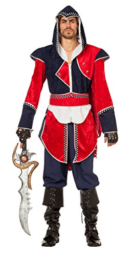 Karneval-Klamotten Tempelritter Krieger Kostüm Herren Assassin Herren-Kostüm