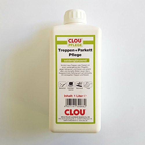 Clou Treppen + Parkett Pflege seidenglänzend 1 Liter Inhalt