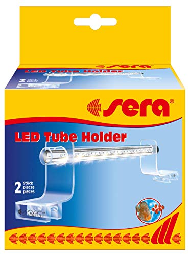 sera 31292 LED Tube Holder Clear Acrylglashalterung, 2 Stück