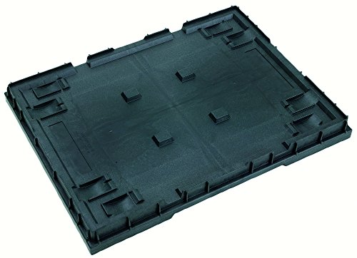 Auflagedeckel TK/D 800, schwarz, für Transport-Stapelbehälter 800x600 mm (LxB)