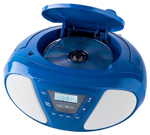 Reflexion CDR614 - Boombox mit CD und UKW-Radio (blau)