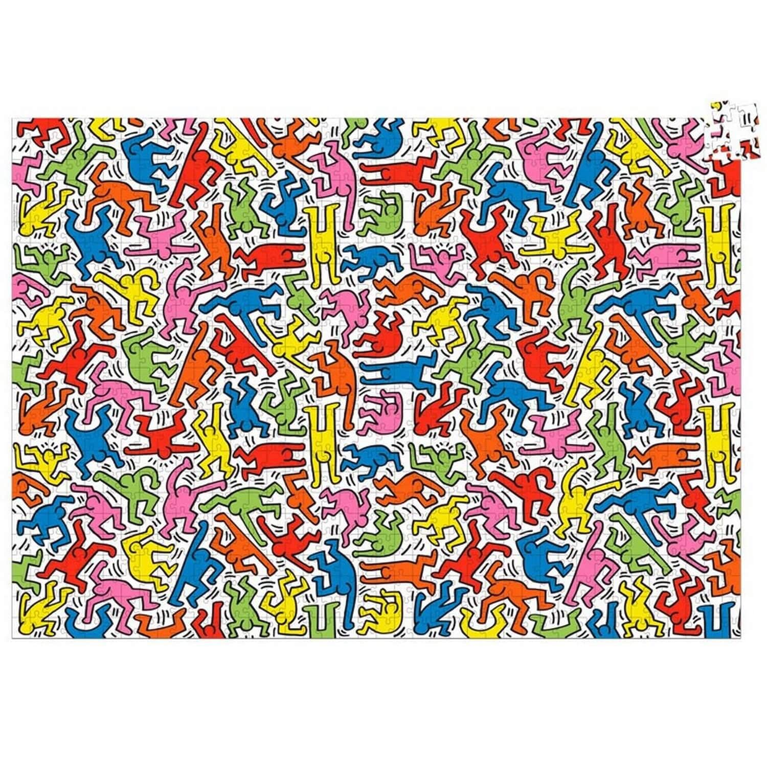 Vilac VIL9225 American Keith Haring Puzzle 1000 Teile, Mehrfarbig