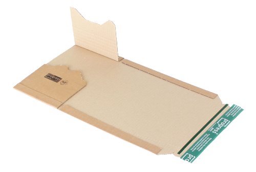progressPACK Universal-Versandverpackung Premium PP B02.02 aus Wellpappe, DIN A5, 217 x 155 x bis 60 mm, 20-er Pack, braun
