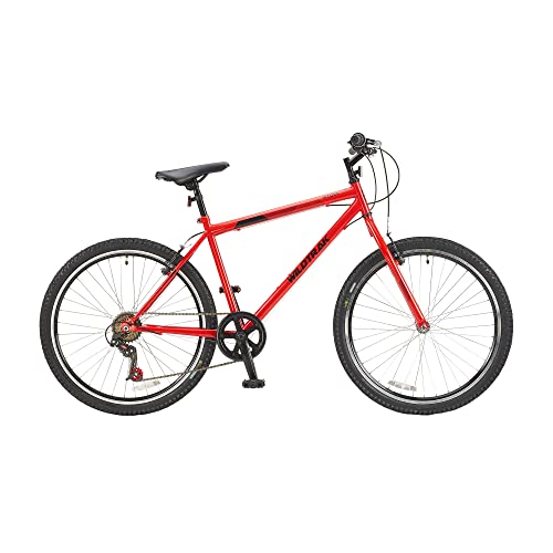 Wildtrak Herren Wt054 Rad, 66 cm (26 Zoll), für Erwachsene, Stahlrot Fahrrad, rot