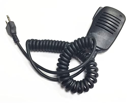 ARSMI Das Radio-Mini-Handheld-Mikrofon ist kompatibel for ICOM IC-V8 IC-V82 V85 IC-T2H T8A 2AT E90 IC V80 F11 F21 W32A Walkie-Talkie-Mikrofon (Color : Black)