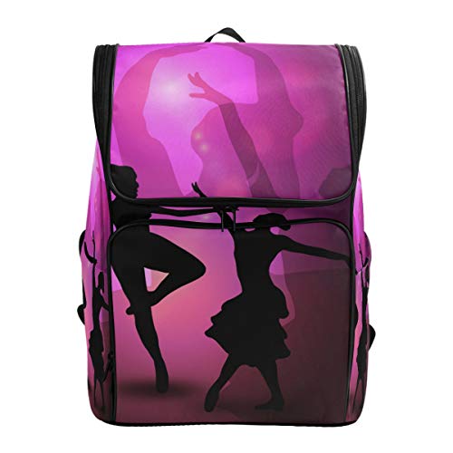 Montoj Rucksack für Balletttänzerin, mit Laptopfach und Camping-Rucksack, Pink