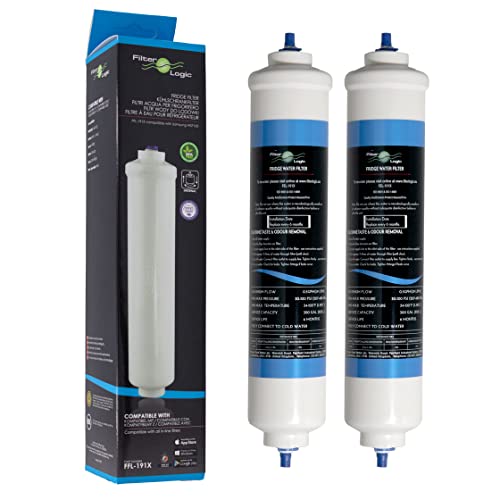 4x FilterLogic FFL-191X externe Wasserfilter ersetzen SAMSUNG DA29-10105J, HAFEX/EXP, HAFEX EXP/LG 5231JA2010B, 5231JA2010C / HAIER 0060823485A / WHIRLPOOL USC-100 Kühlschrankfilter - Filter