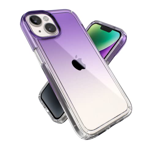 Speck Produkte Gemshell Ombre passend für iPhone 14 & 13, 15,5 cm (6,1 Zoll), Amethyst Purple Fade/Clear