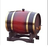 Eichenfass Holz Weinfass Weinregal, Vintage Holz Eichenholz Alterungsfass Whiskyfass Praktisch und langlebig, kann für die Weinherstellung oder Lagerung von Bier, Likör, Brandy, Wein verwendet w