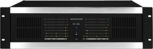 MONACOR STA-1506 Mehrkanal-PA-Verstärker schwarz