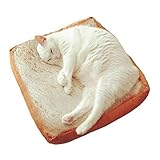 WSJF Katzenbett Toast-Brot Form，Katzenbett Weiche Warme Bequeme Brot-Katzen-Bett-Brot-Haustier-Matratze for Kleine Mittlere Hunde U. Katzen, Schlafendes Stillstehendes Spielen