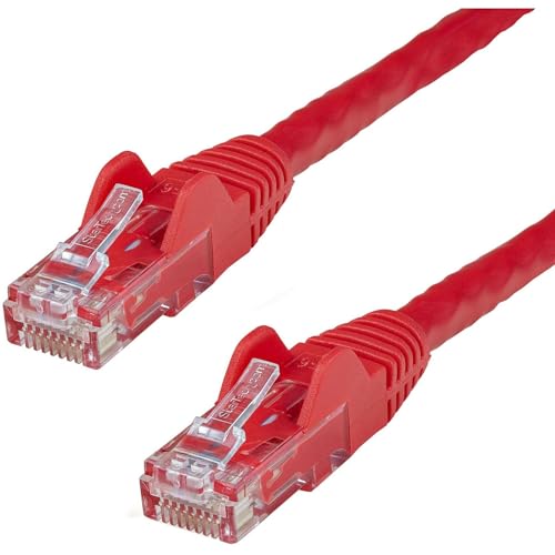 StarTech. com CAT6 Ethernet-Kabel (7,6 m, 650 MHz, 100 W, PoE, RJ45, UTP, Netzwerk-/Patchkabel, Snagless, mit Zugentlastung, Fluke getestet/Verkabelung ist UL-Zertifiziert/TIA (N6PATCH25YL)