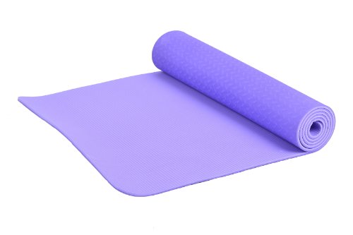 FA Sports Yogamatte Yogiplus mit 2 Seiten Wendemöglichkeit, Violett, 183 x 61 x 0.6 cm, 1416