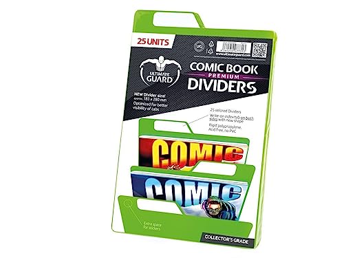 Ultimate Guard UGD020026 - Premium Comic Buch Dividers 25, grün