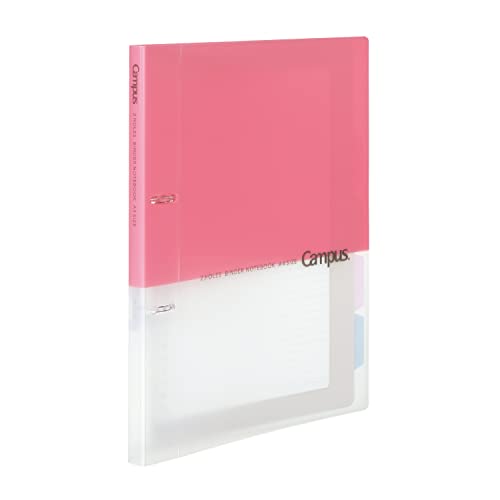 Kokuyo Campus Loseblatt-Ordner, A4, 2 Löcher, bis zu 100 Blatt, rosa (RU-PP158P)