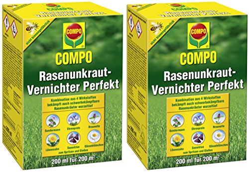 COMPO Rasenunkraut-Vernichter Perfekt 400 ml Vorteilspackung (2× 200ml)