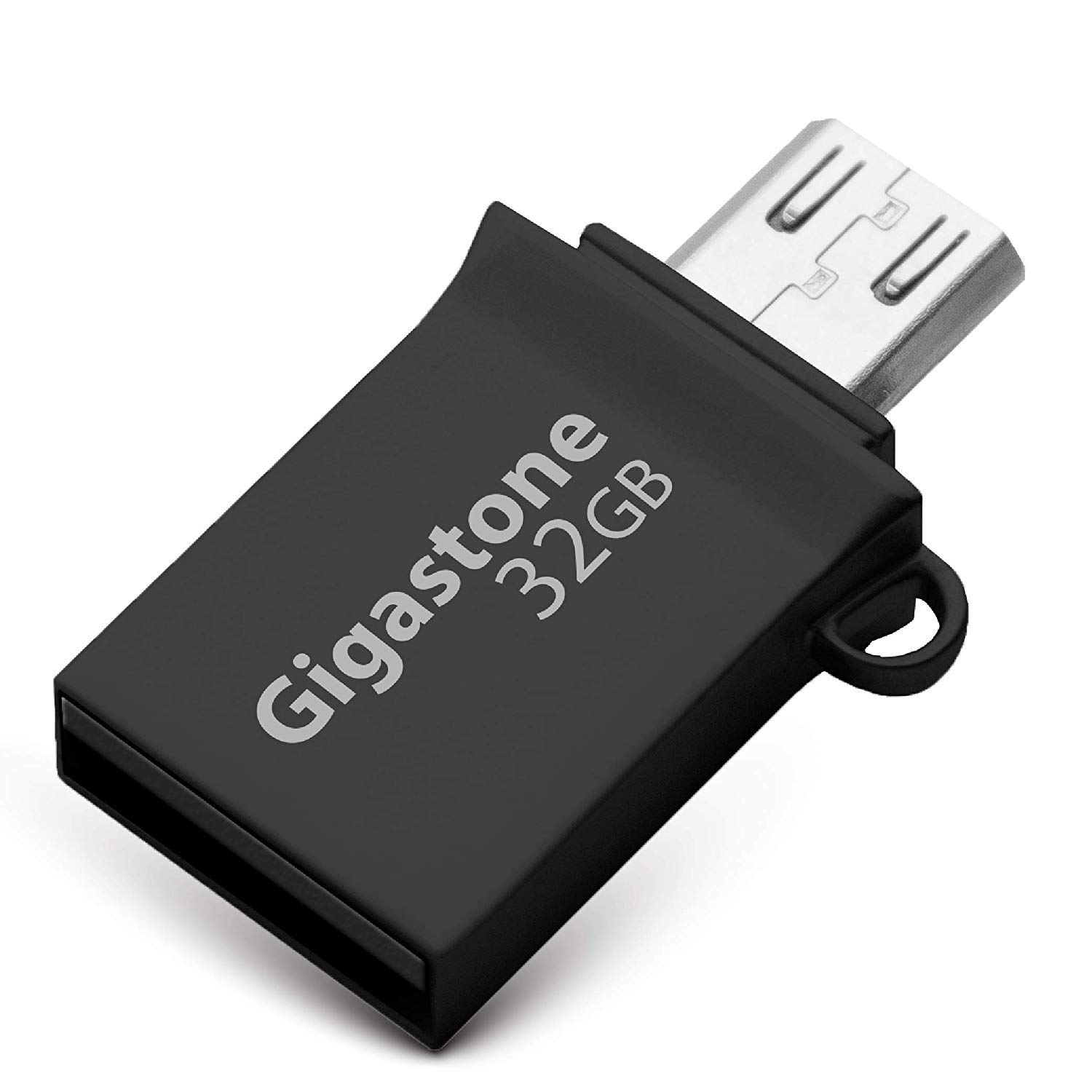 Gigastone OTG USB Drive Metall OTG USB 3.0 Flash Drive, (gs-u364otg-r) 32GB schwarz