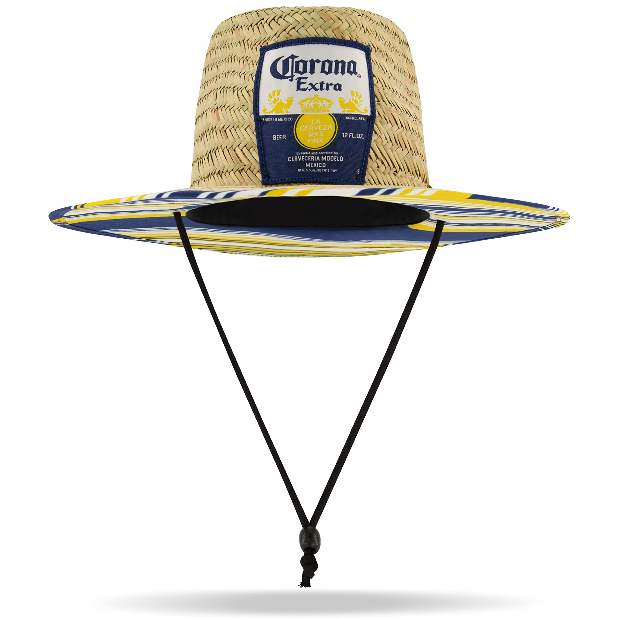 Concept One Herren Corona Strohhut mit großer Krempe Sonnenhut, Streifen, Einheitsgröße (6er Pack)