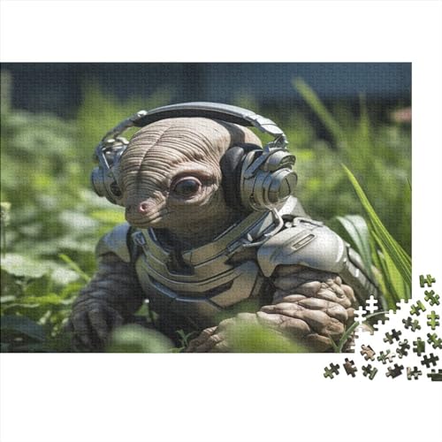 Nerdy Alien Creatures 1000 Teile Gifts Home Decor Für Erwachsene Puzzle Home Decor Family Challenging Games Lernspiel Geburtstag Entspannung Und Intelligenz 1000pcs (75x50cm)