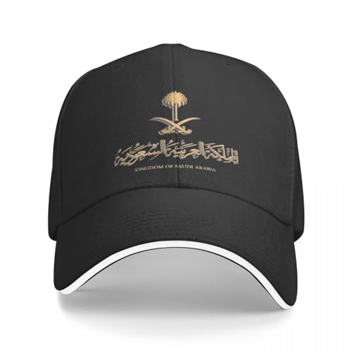 TeysHa Baseballkappe Snapback Sonnenhut Saudi-Arabien-Wappen Trucker-Hüte Retro-Snapback-Hut für Unisex-Cap-Anzug für alle Jahreszeiten Männer und Frauen