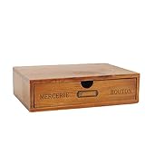 Verve Jelly Natur Schubladenbox Holz, Schubladen Organizer, natürliche Optik, Tischorganizer Büro