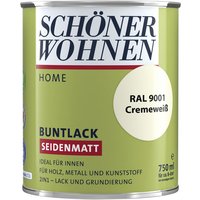 DurAcryl Buntlack Cremeweiß 750 ml RAL 9001 Seidenmatt Schöner Wohnen