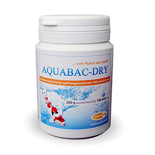 pondovit Aquabac-Dry - hochkonzentrierte Starterbakterien, Filterbakterien, Koi, Teich, 200 g