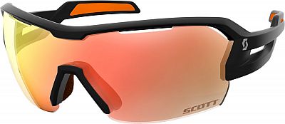 Scott Spur Fahrrad Wechselscheiben Brille schwarz/orange/rot Chrome Amplifier