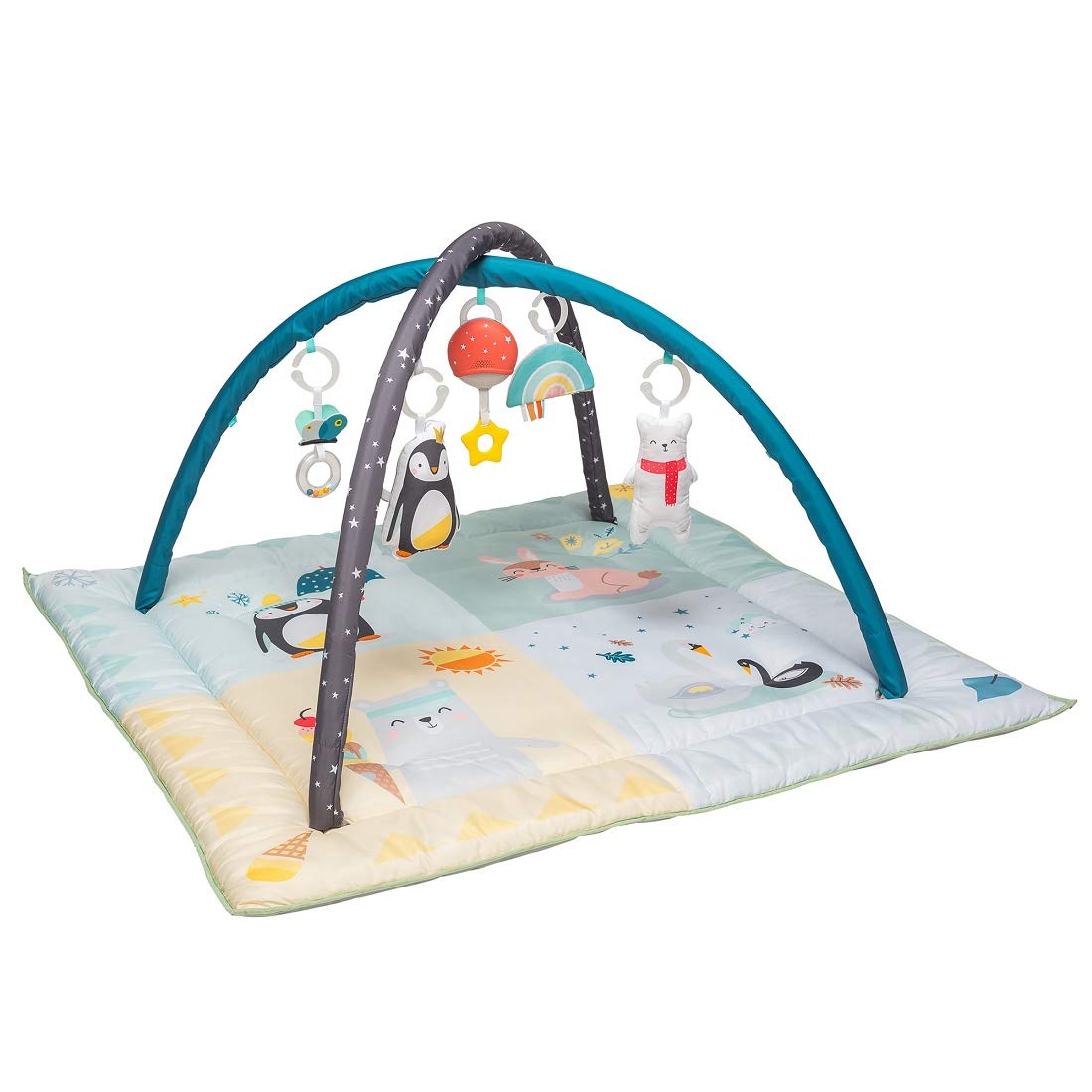 Taf Toys Music & Light Thickly Padded North Pole 4 Seasons Baby Gym. Perfect For Newborns. Activity Gym & Playmat. Designed To Encourage Baby’s Senses Development, Suitable for Boys & Girls From Birth