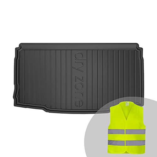Frogum DryZone Ganzjährige Praktische Auto Kofferraummatte passend für SEAT Ibiza V ab 2017 | Hohe Kante | Beständiges TPE-Material | Robust und langlebig