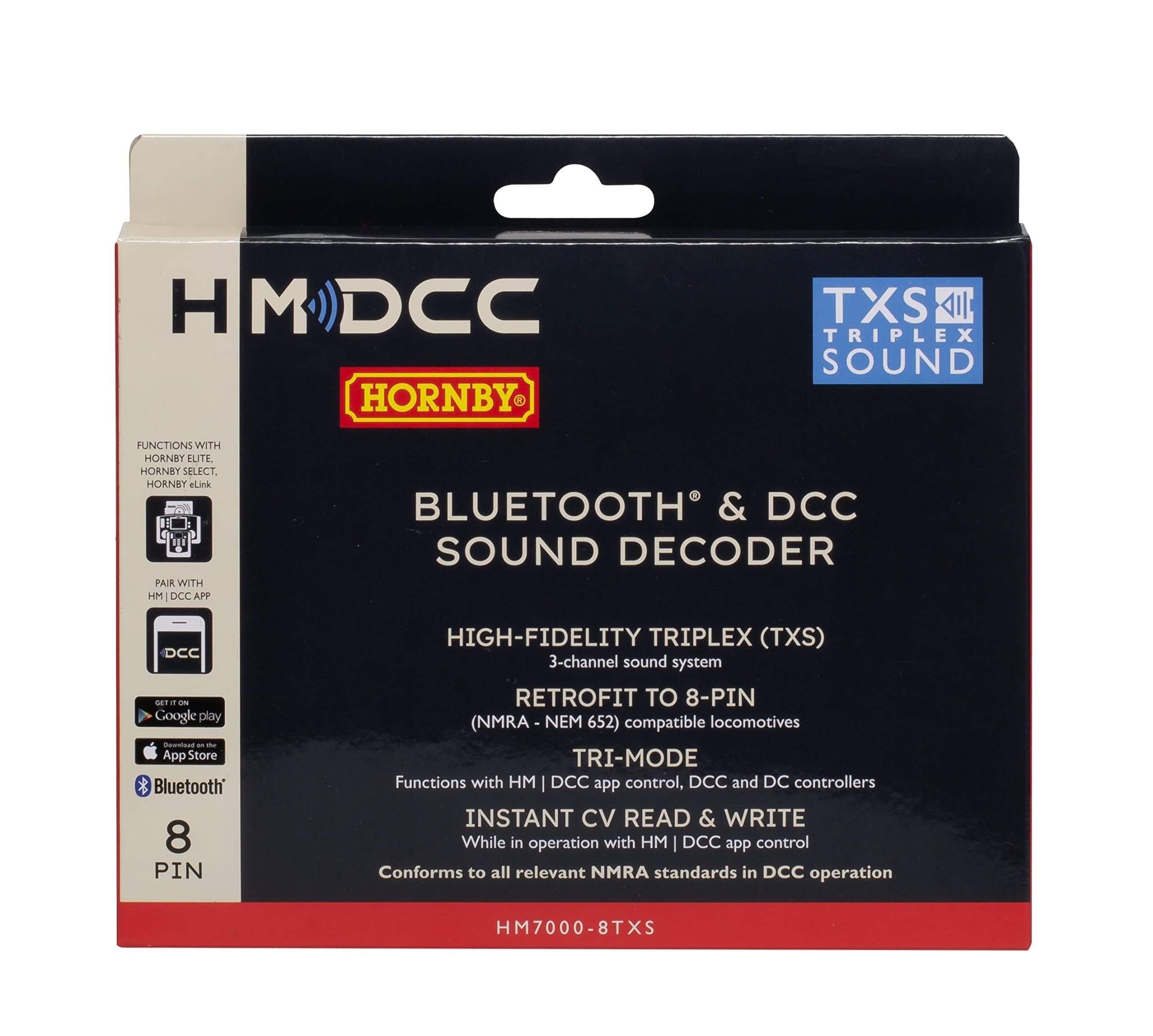 HM7000-8TXS: Bluetooth® und DCC-Sounddecoder (8-polig)