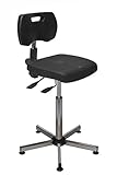 Kango 7NG40GHLP00905 Asynchronous Chair, Chrome 5-Branch Reinforced Base with Articulated Glides